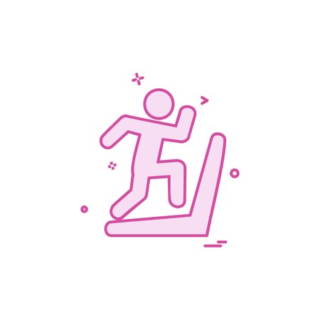 Running icon design vectorのイラスト素材