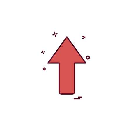 Up arrow icon design vectorのイラスト素材