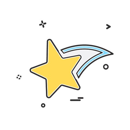 Star icon design vectorのイラスト素材