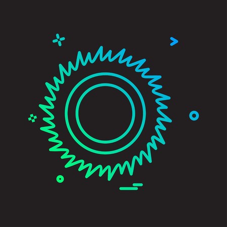 Sun icon design vectorのイラスト素材
