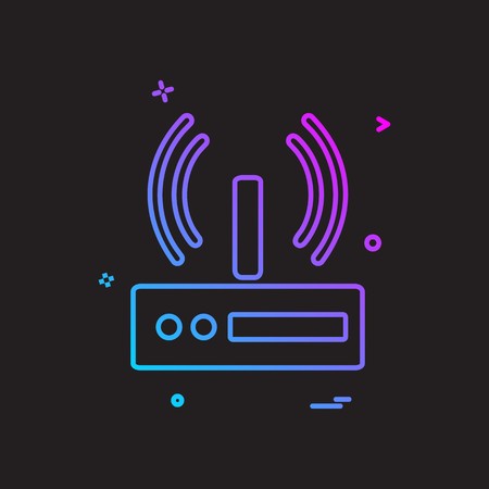 Wireless icon design vectorのイラスト素材