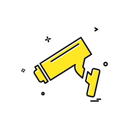 CCTV Security icon design vectorのイラスト素材