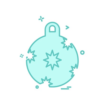 Christmas ball icon design vectorのイラスト素材