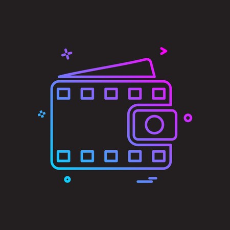 Wallet icon design vectorのイラスト素材