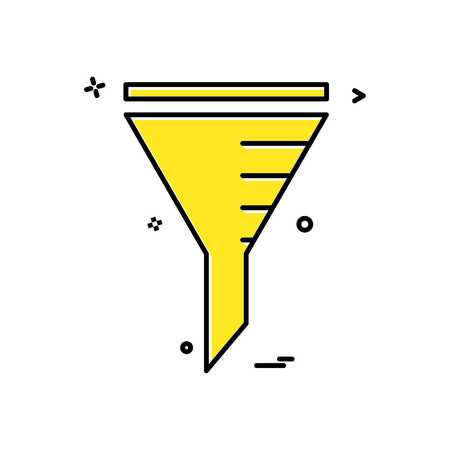 filter icon vector designのイラスト素材