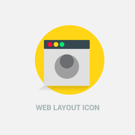 Web Layout icon deisgn vectorのイラスト素材