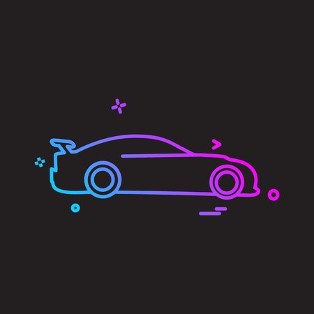 Vehicle icon design vectorのイラスト素材