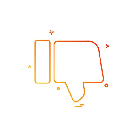 Dislike icon design vectorのイラスト素材