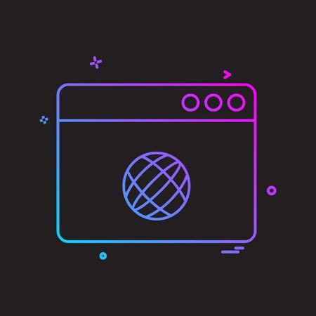 Web layout icon design vectorのイラスト素材