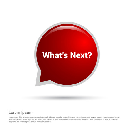 What's next typographic design with elegent design vectorのイラスト素材