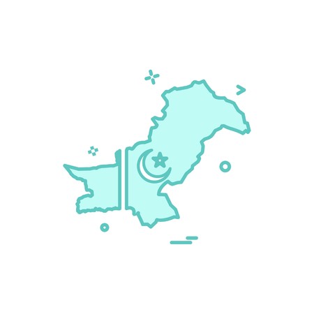 map pakistan  icon vectorのイラスト素材