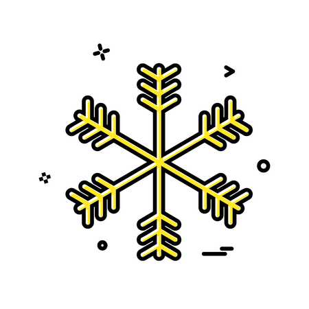 Snow flakes icon design vectorのイラスト素材