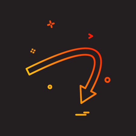 Arrow icon design vectorのイラスト素材