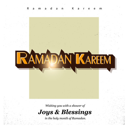 Ramadan Kareem cards with creative design vectorのイラスト素材