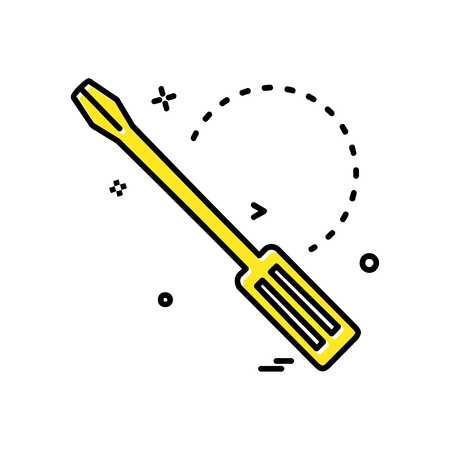 Labour tools icon design vectorのイラスト素材
