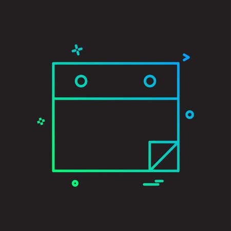 Web layout icon design vectorのイラスト素材