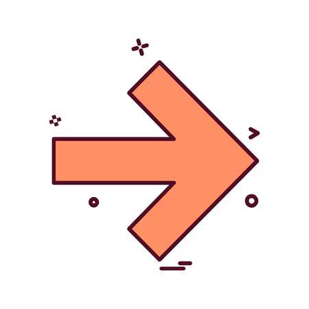 Arrows icon design vectorのイラスト素材
