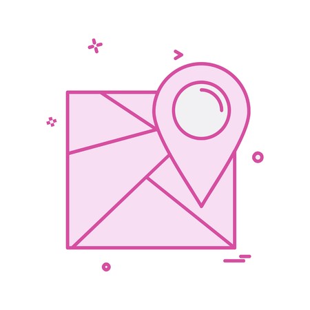 Navigation icon design vectorのイラスト素材