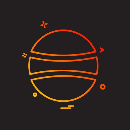 Ball icon design vectorのイラスト素材