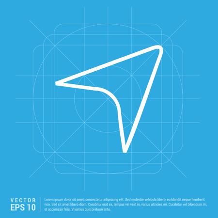 Compass navigation iconのイラスト素材