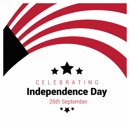 Yemen Independence day design card vectorのイラスト素材