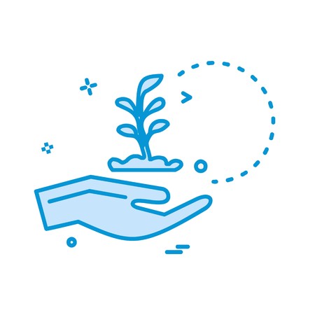 Safe hands icon design vectorのイラスト素材