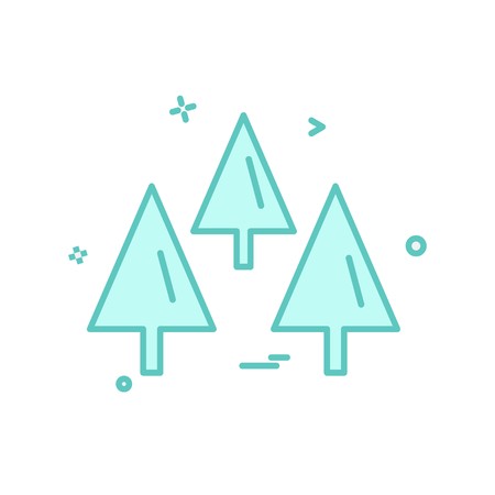 Tree icon design vectorのイラスト素材