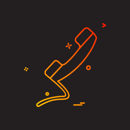 Call icon design vectorのイラスト素材