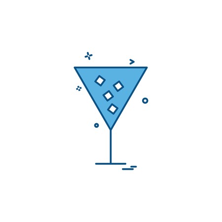 Glass icon design  vectorのイラスト素材