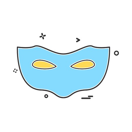 Mask icon design vectorのイラスト素材