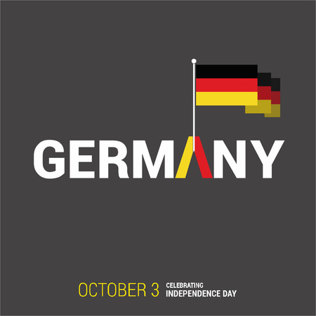Germany Indpendence day design vectorのイラスト素材