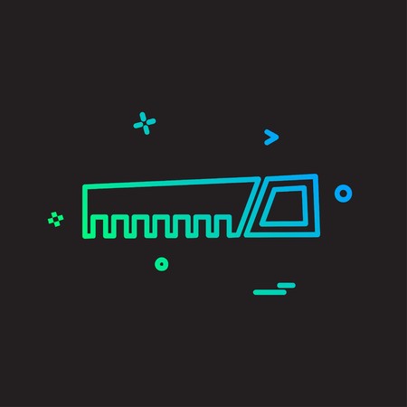 Labour tools icon design vectorのイラスト素材