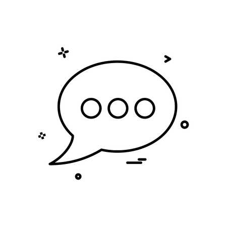 chat bubble talk icon vector designのイラスト素材