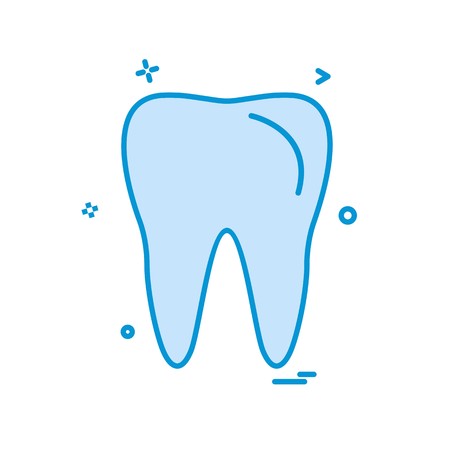 Tooth icon design vectorのイラスト素材