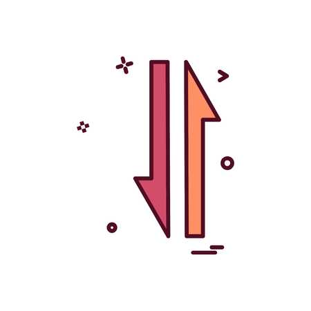 Arrow icon design vectorのイラスト素材