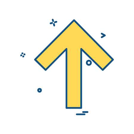 Arrows icon design vectorのイラスト素材