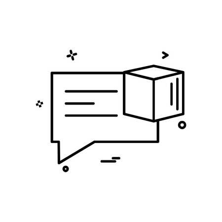Chat icon design vectorのイラスト素材