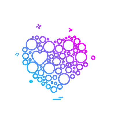 Hearts icon design vectorのイラスト素材