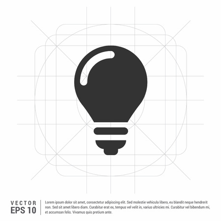 bulb iconのイラスト素材