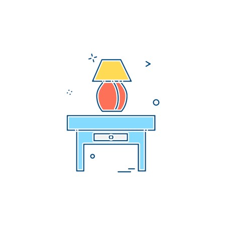 Furniture icon design vectorのイラスト素材