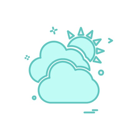 Cloud icon design vectorのイラスト素材