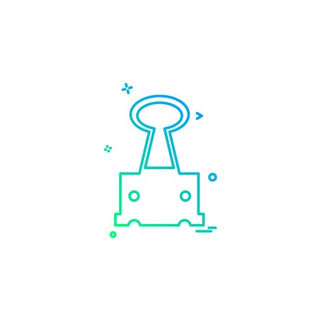 Clip icon design vectorのイラスト素材