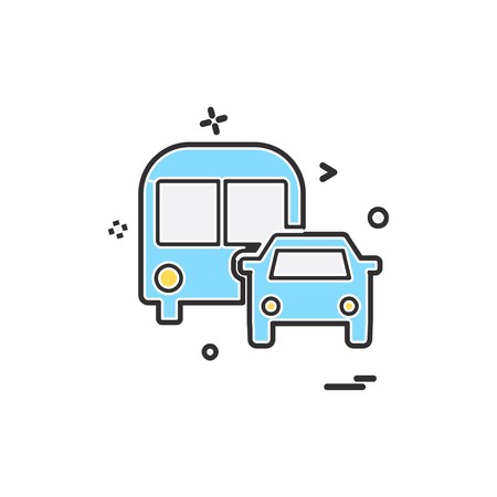 Vehicle icon design vectorのイラスト素材