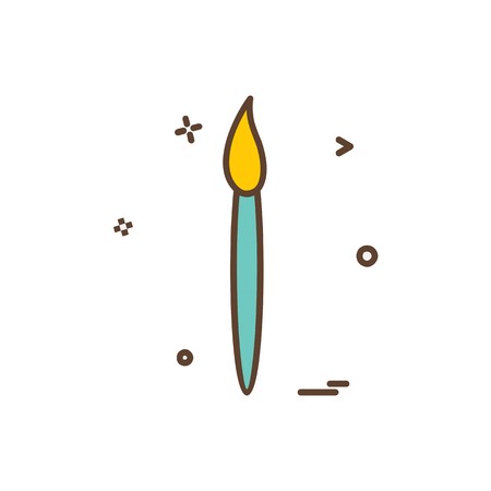 Paint brush icon design vectorのイラスト素材