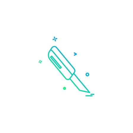 Stationary icon design vectorのイラスト素材