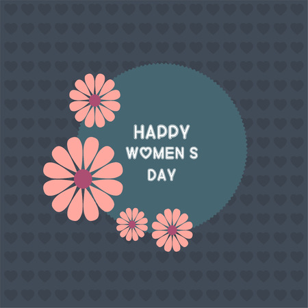 Women's day design card with creative design vectorのイラスト素材