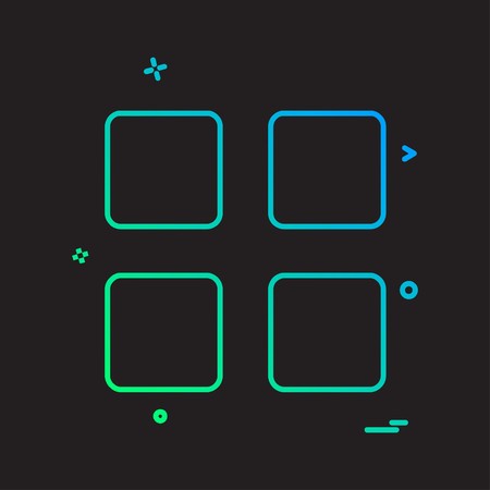 User Interface buttons icon design vectorのイラスト素材