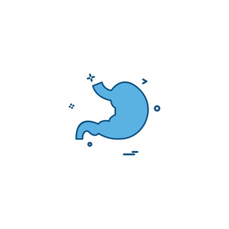 anatomy human stomach organ stomach icon vector designのイラスト素材