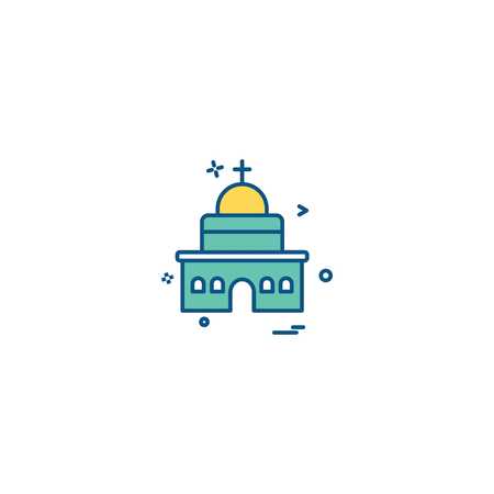 Church icon design vectorのイラスト素材