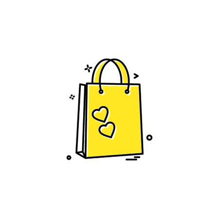 Shopping icon design vectorのイラスト素材